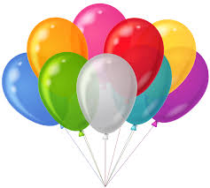 10 helium balloons