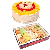 Half Kg Mix Barfi with 1/2 Kg Fresh fruit Cake