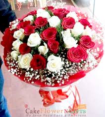 24 red roses bouquet