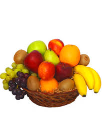 3 kg fresh fruits in a basket