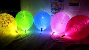 Bouquet of 5 LED balloons 