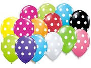 12 polka dot air balloons delivery pune